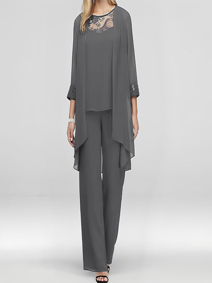 Nathalie - Élégant ensemble trois pièces pour femme