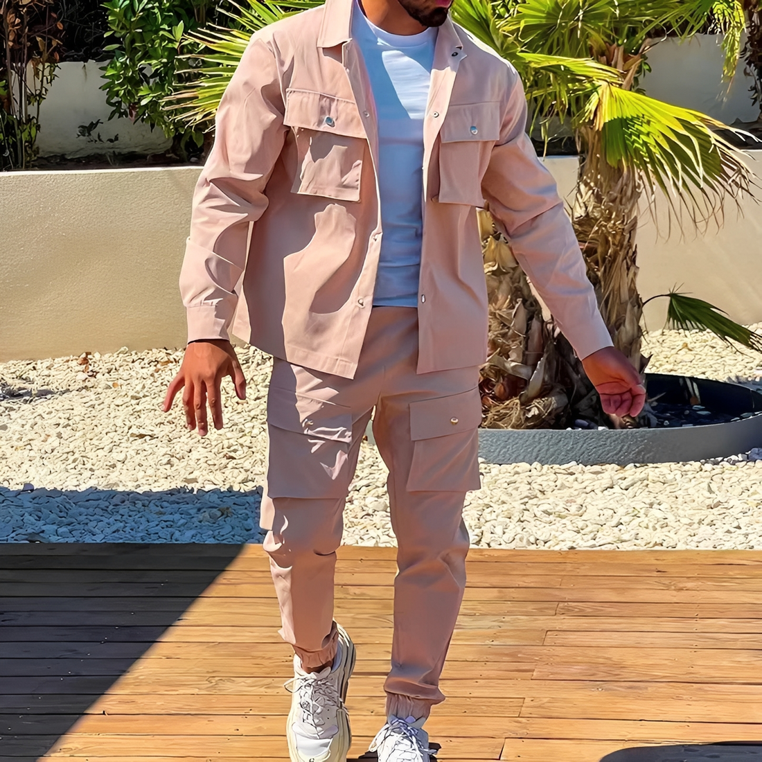 Arjay - Ensemble cargo deux pièces tendance pour homme