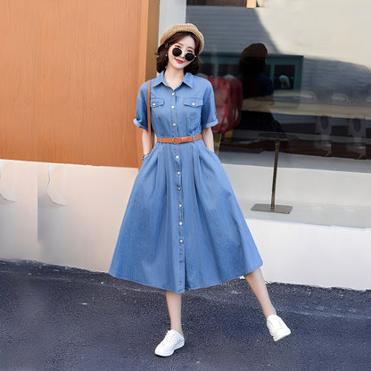 Gwendoline - Casual denim dress for women