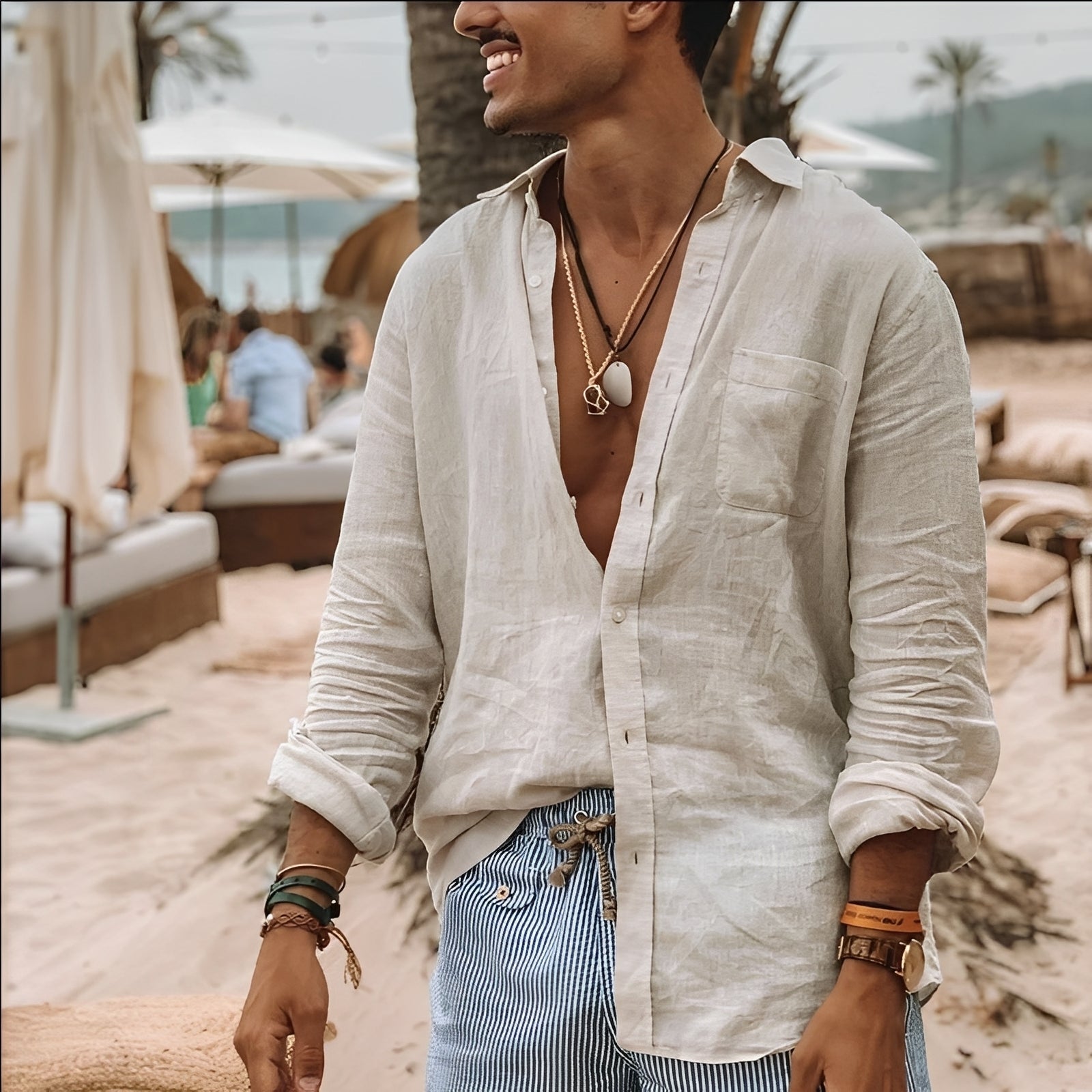 Kristian - T-shirt à manches longues confortable pour hommes
