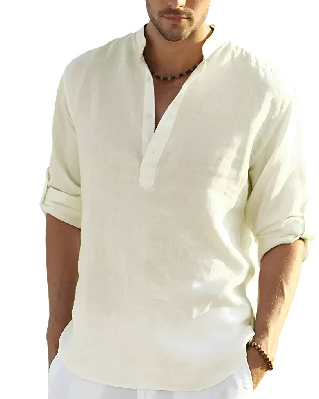 Tristan - Chemise confortable à col en V