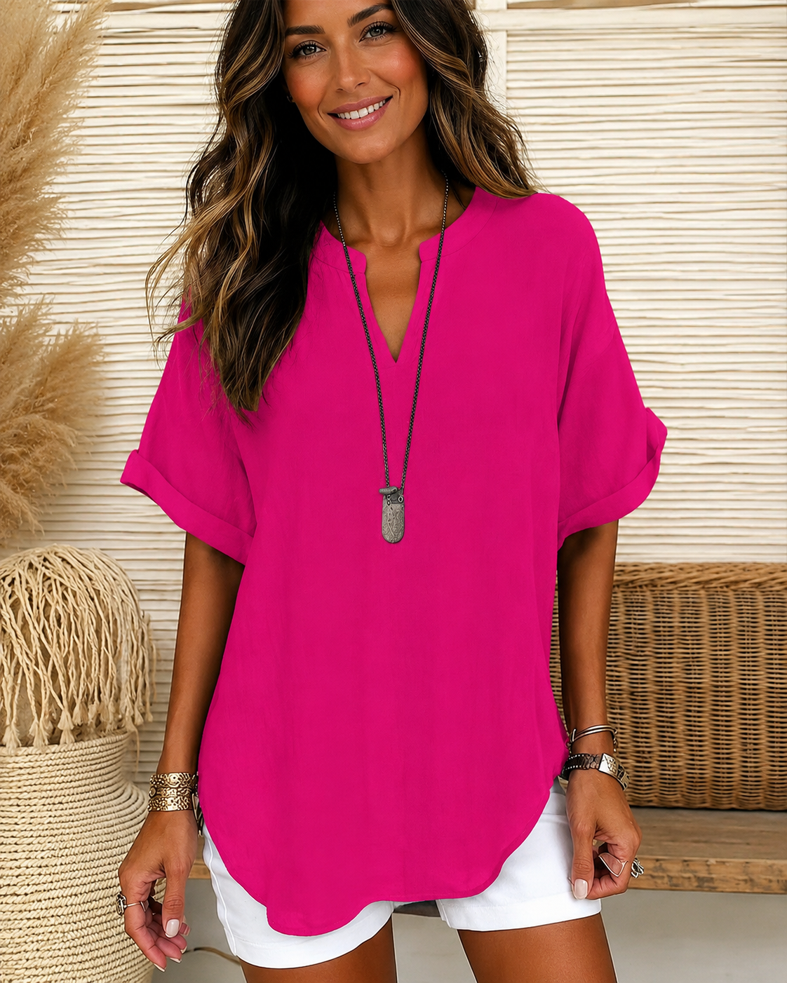 Taylor - Blouse Ample à Col en V