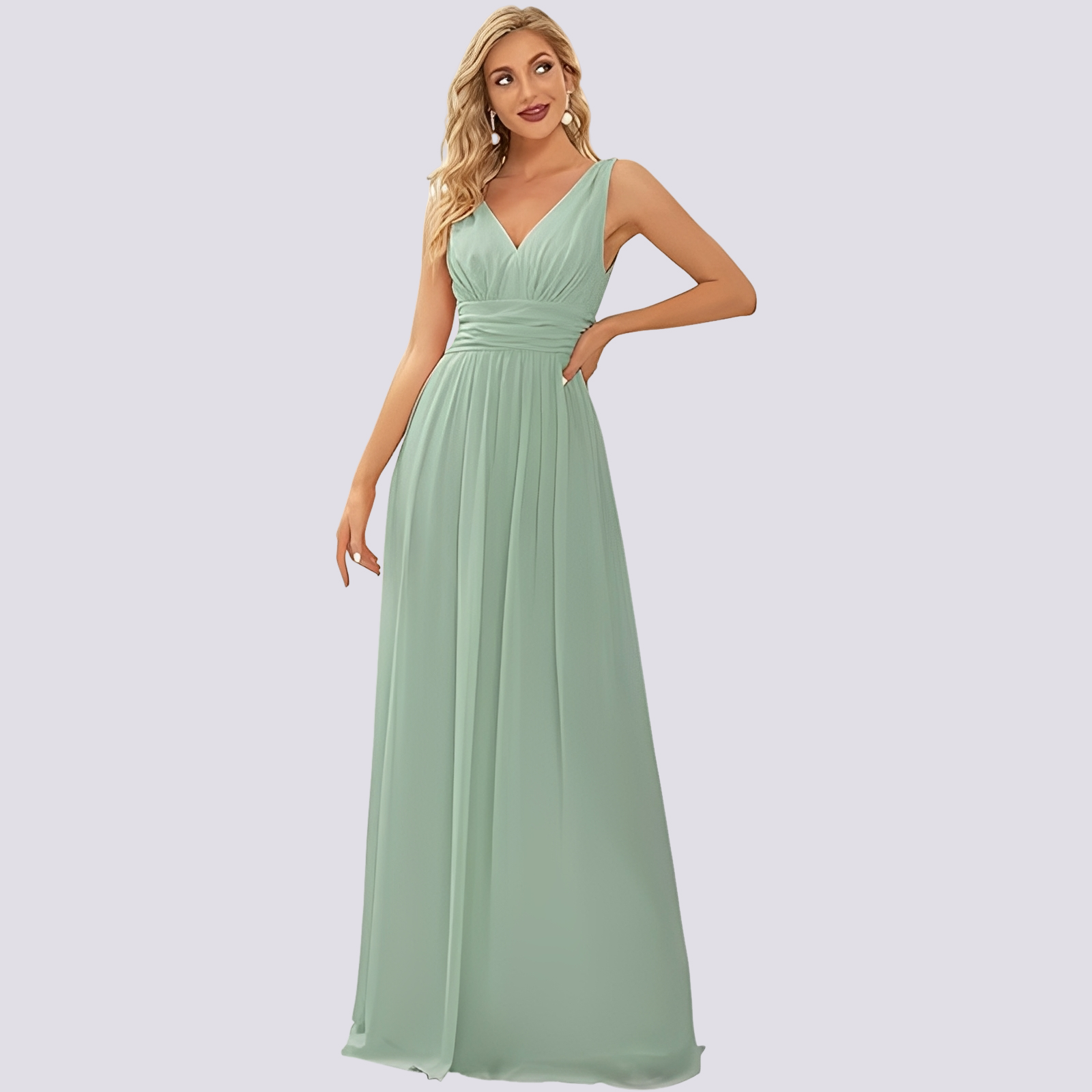 Maddie - Robe de soirée élégante sans manches pour femmes