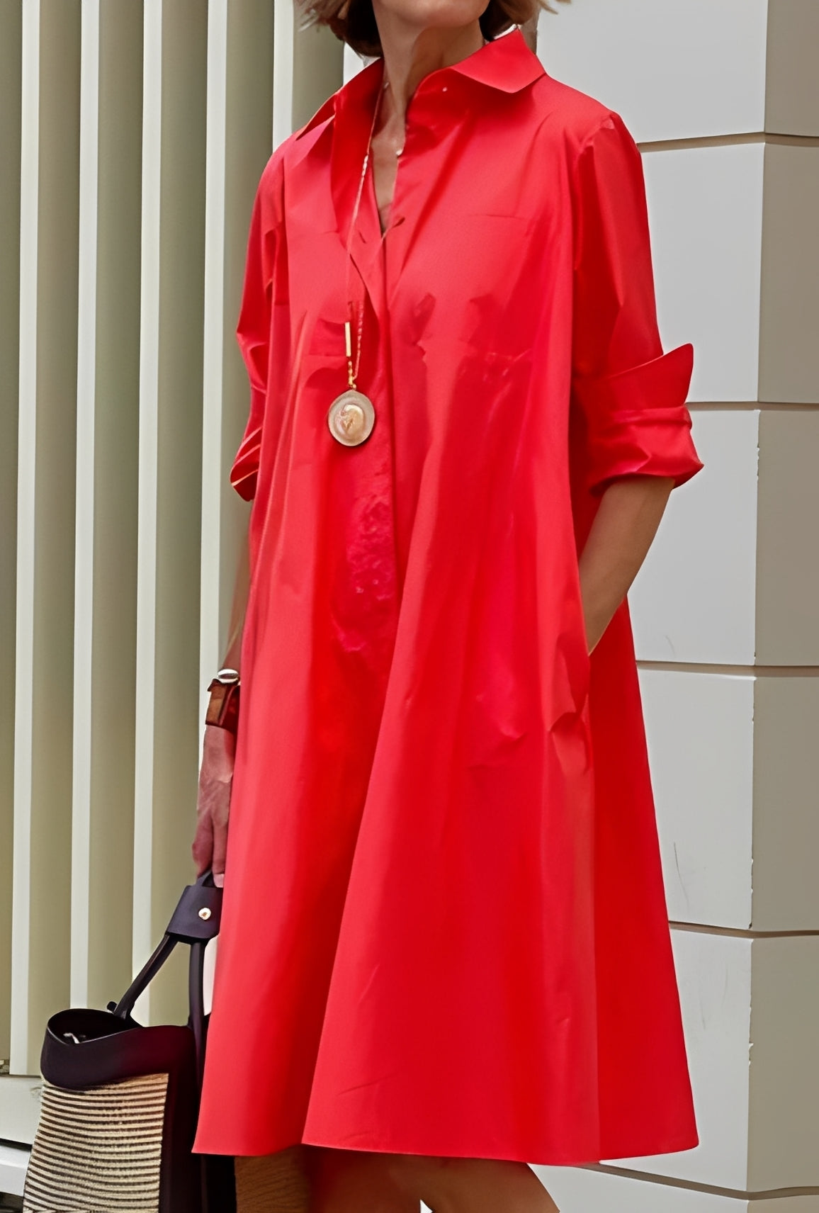 Paige - Robe-chemise décontractée et ample pour femmes