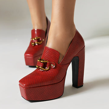 Jennie - Chaussures Chic à Talons Larges