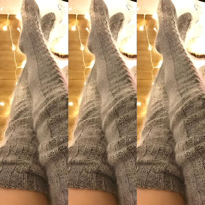 Hailee - Warme lange gestrickte Socken für Frauen