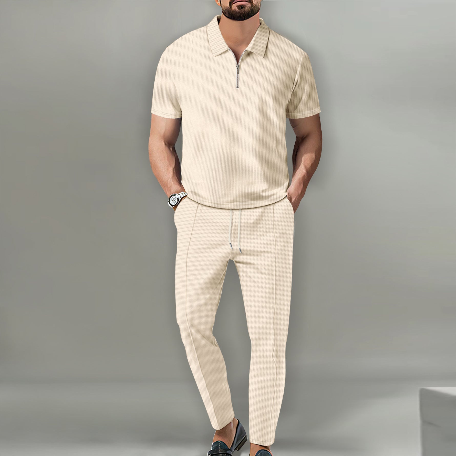 Charles - Ensemble gaufré élégant pour hommes