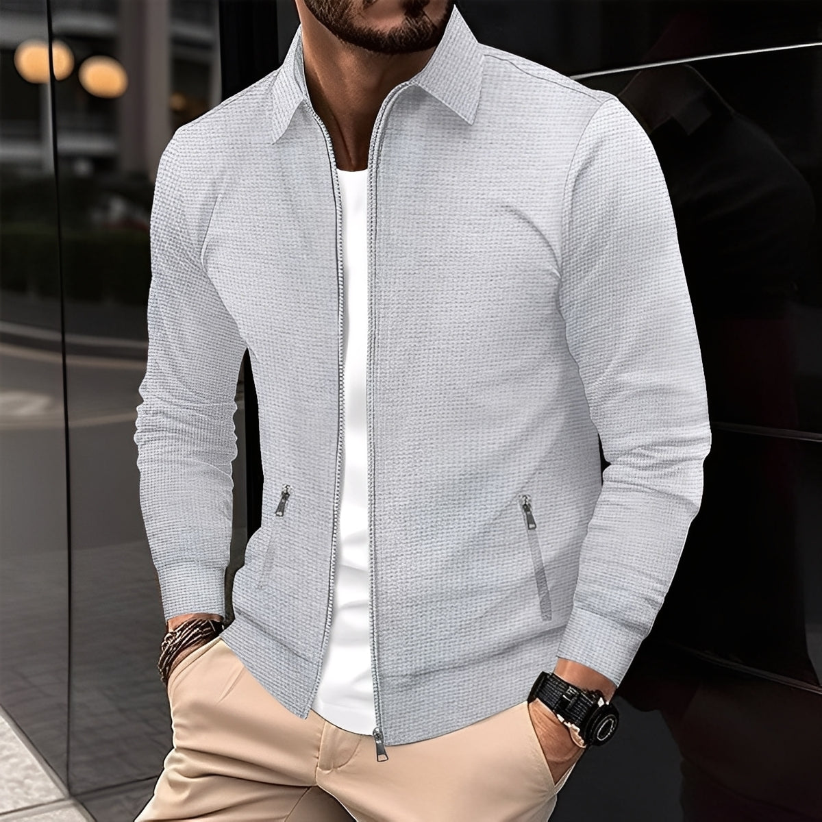 Anthony - Blouson tendance pour hommes avec poches à glissière