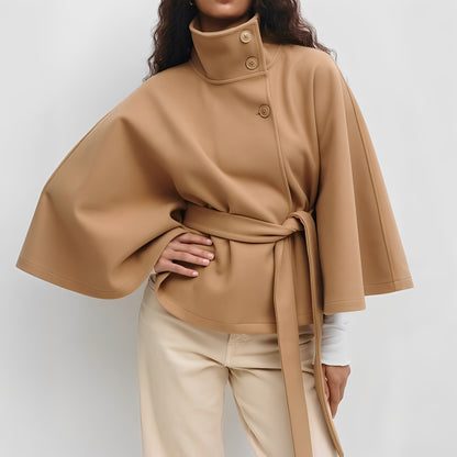 Carine - Veste cache-cœur à col montant pour femme