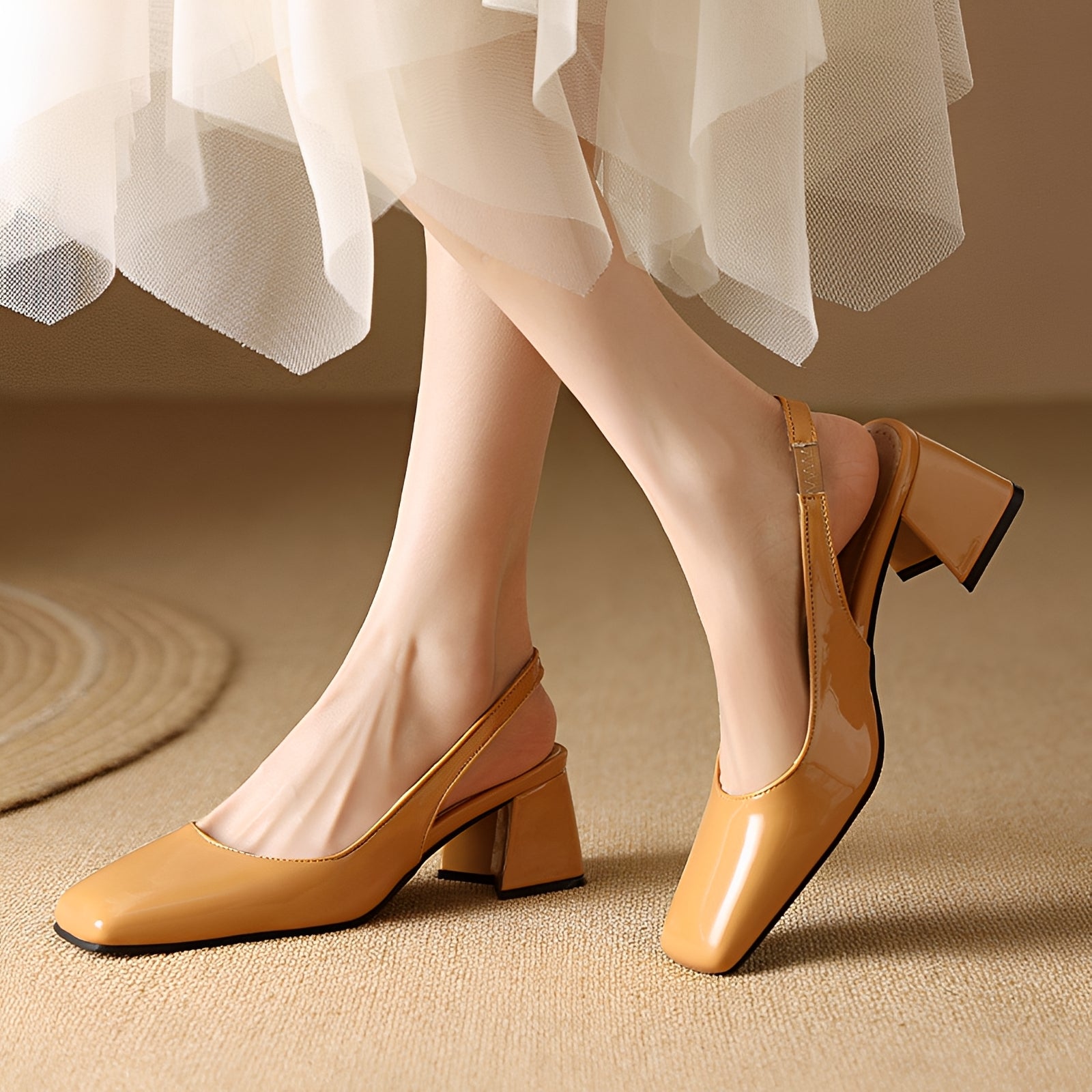 Kristen - Élégants talons carrés
