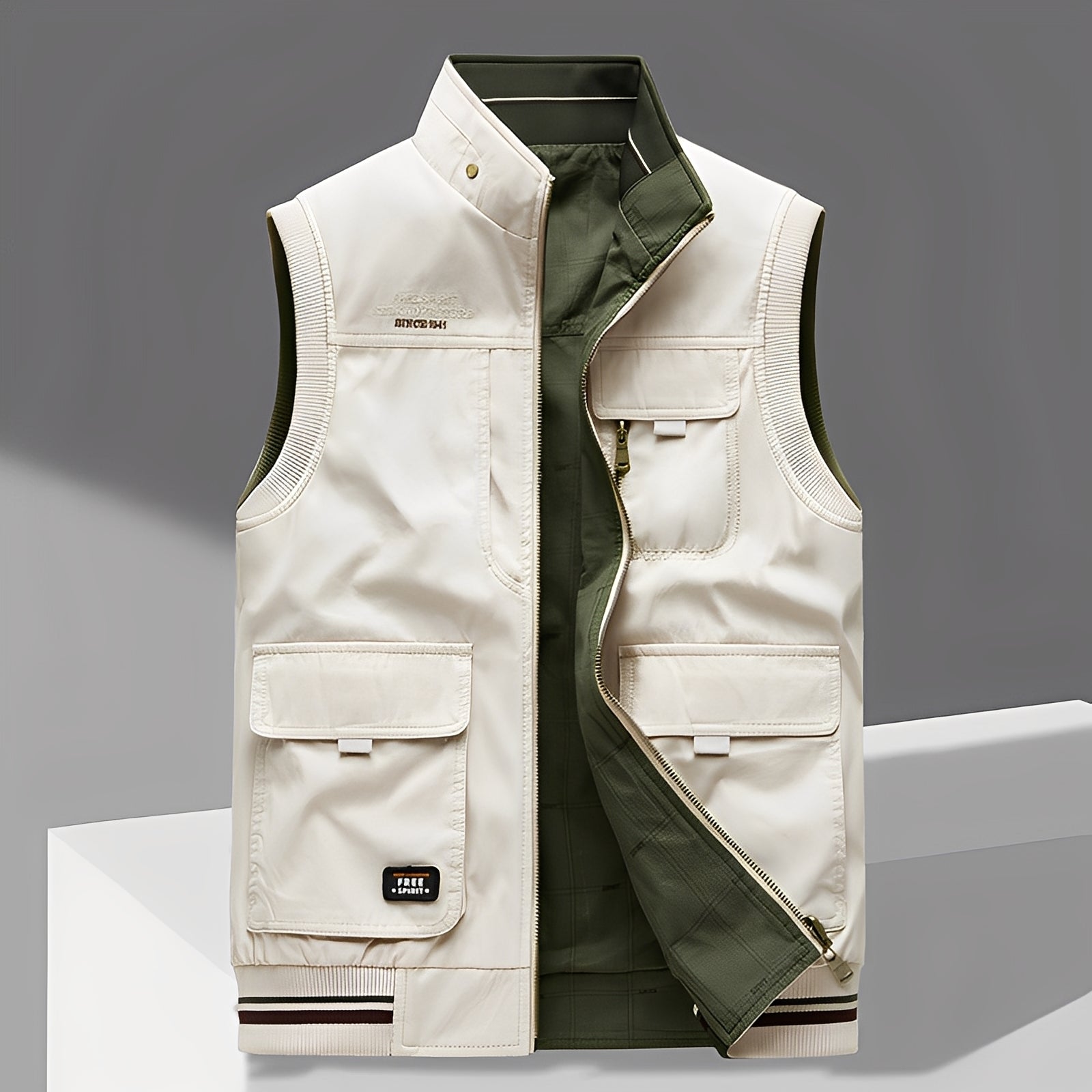 Géraud - Gilet de luxe à multiples poches pour homme