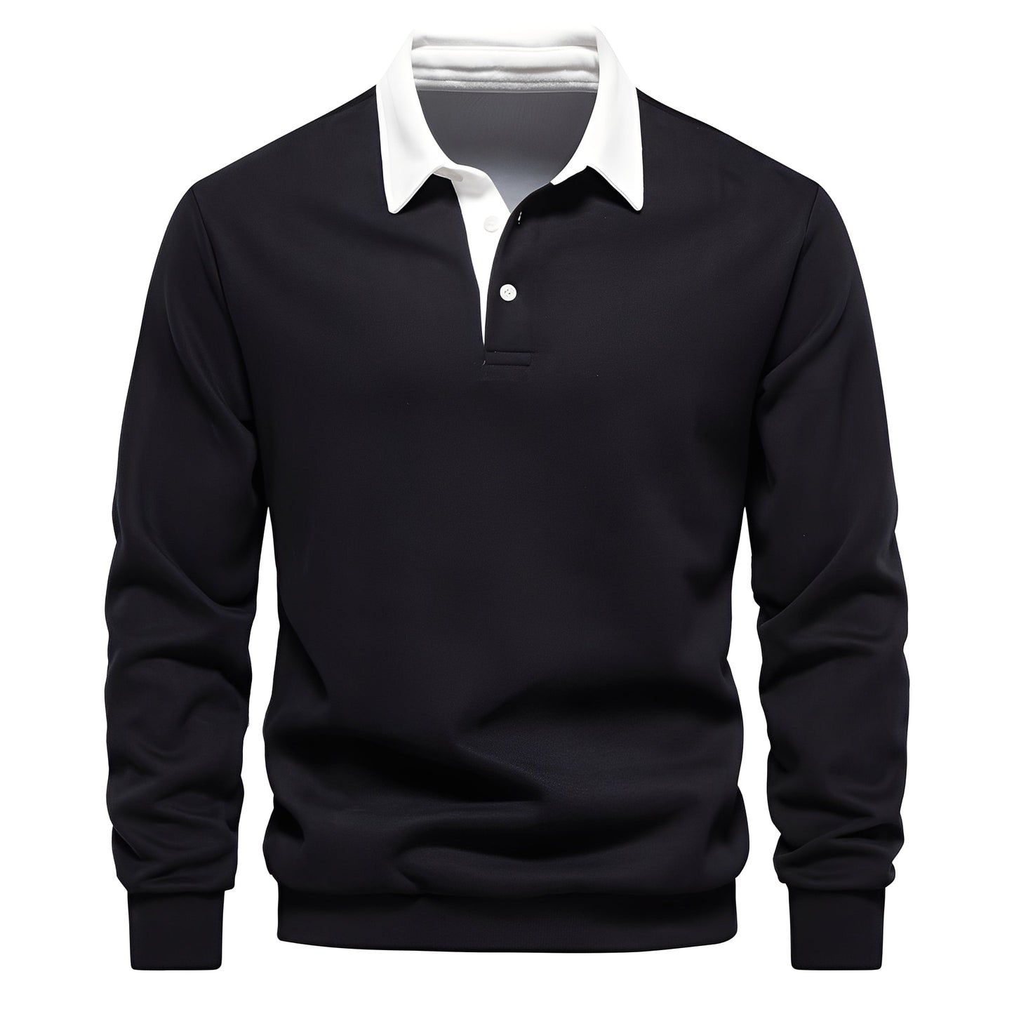 Shelton - Polo décontracté pour homme à manches longues