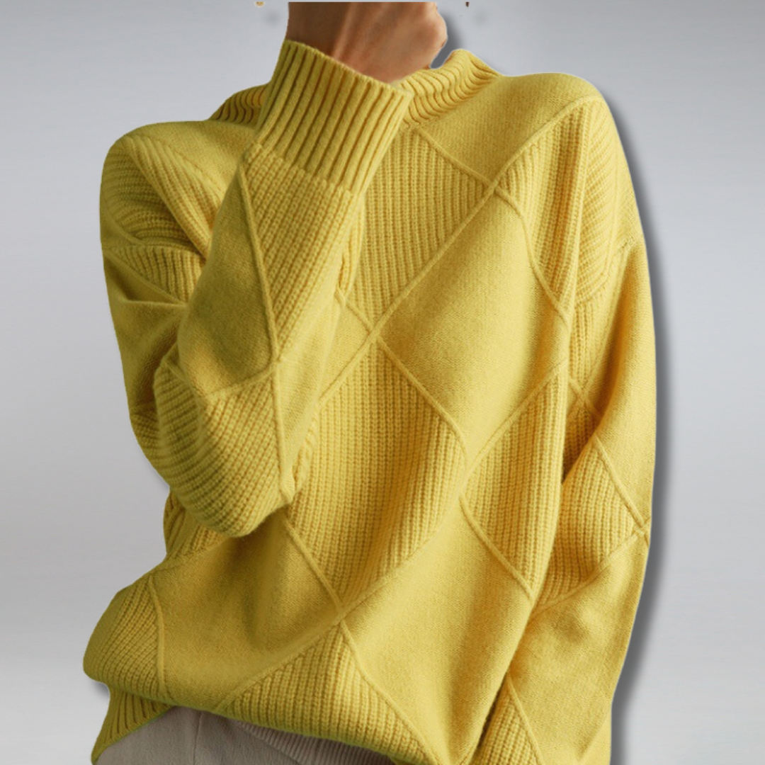 Camille – Pull Col Roulé en Cachemire Femme