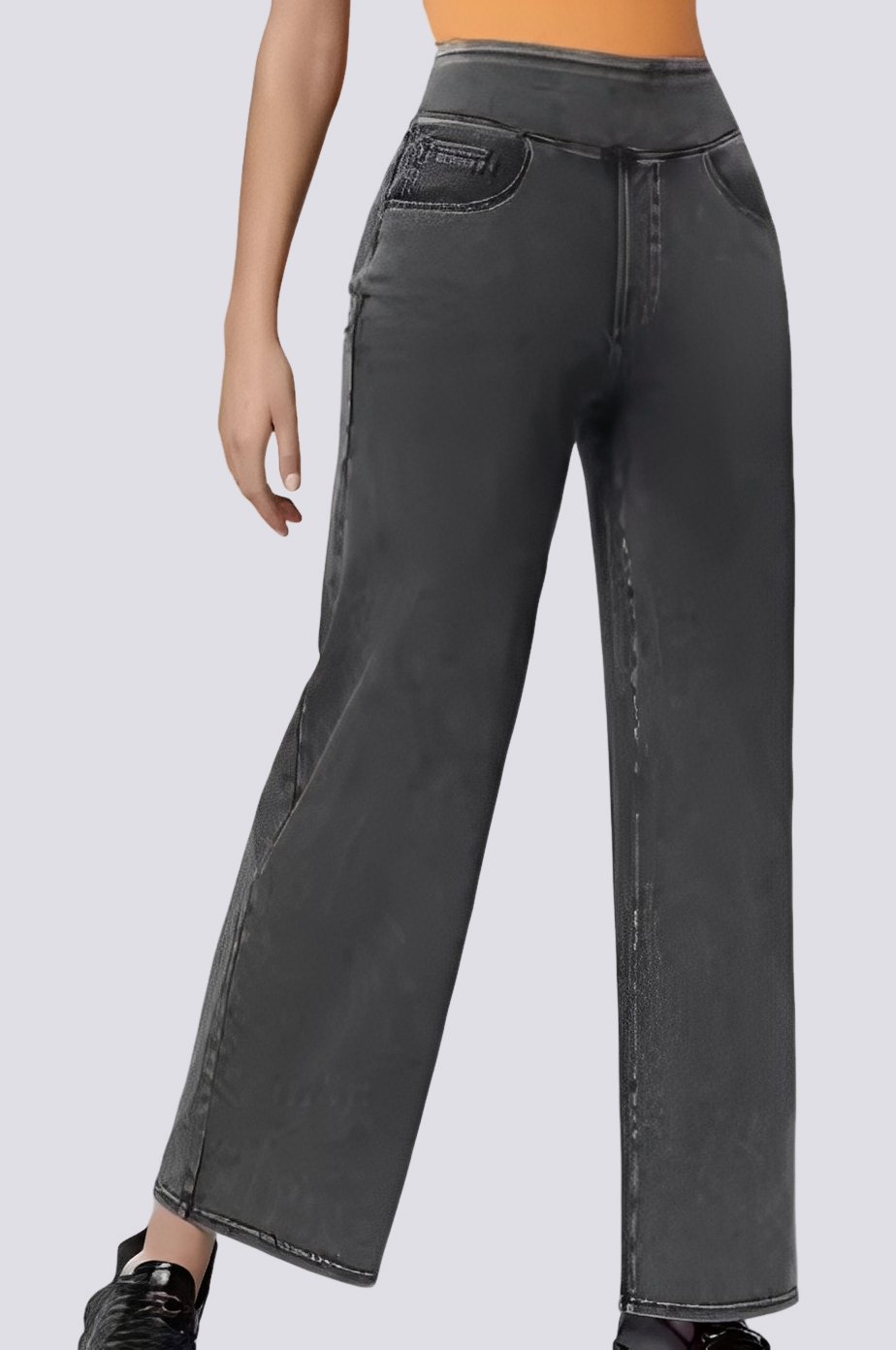 Carrie - Pantalon chic taille haute