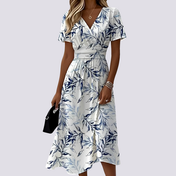 Peggy - Robe Longueur Moyenne à Manches Courtes
