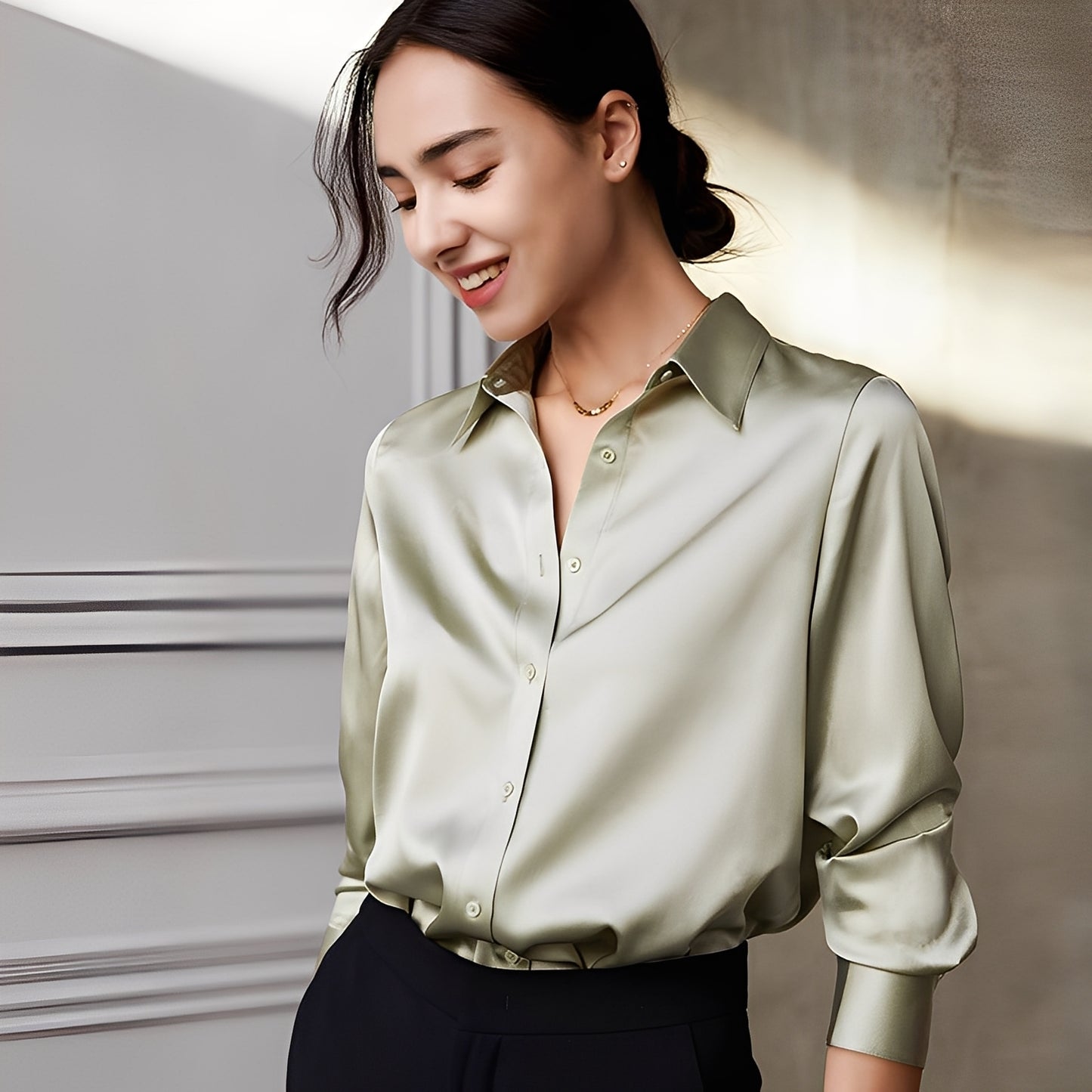 Mauricette - Elegant long-sleeved blouses for women
