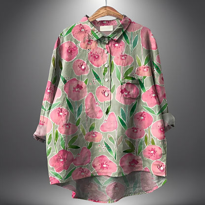 Garance - Klassische Bluse mit langen Ärmeln für Damen