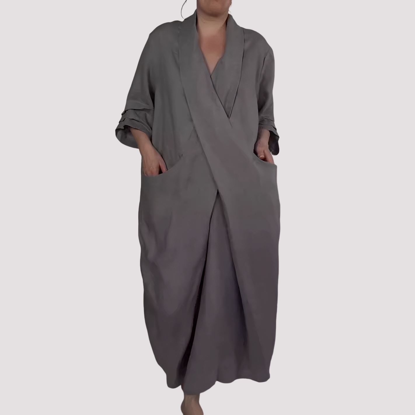 Alicia - Robe longue ample avec poche pour femmes