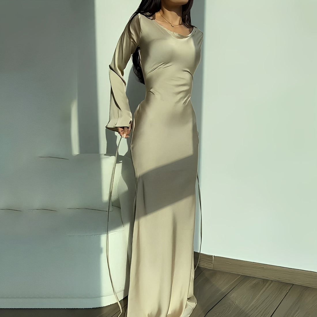 Anisa - Robe chic à manches longues pour femmes
