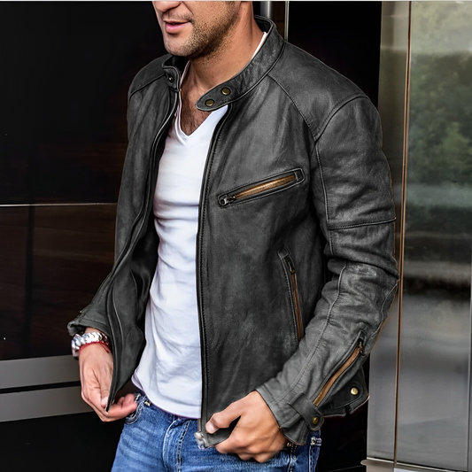 Dalton – Veste Cuir Élégante Toutes Saisons