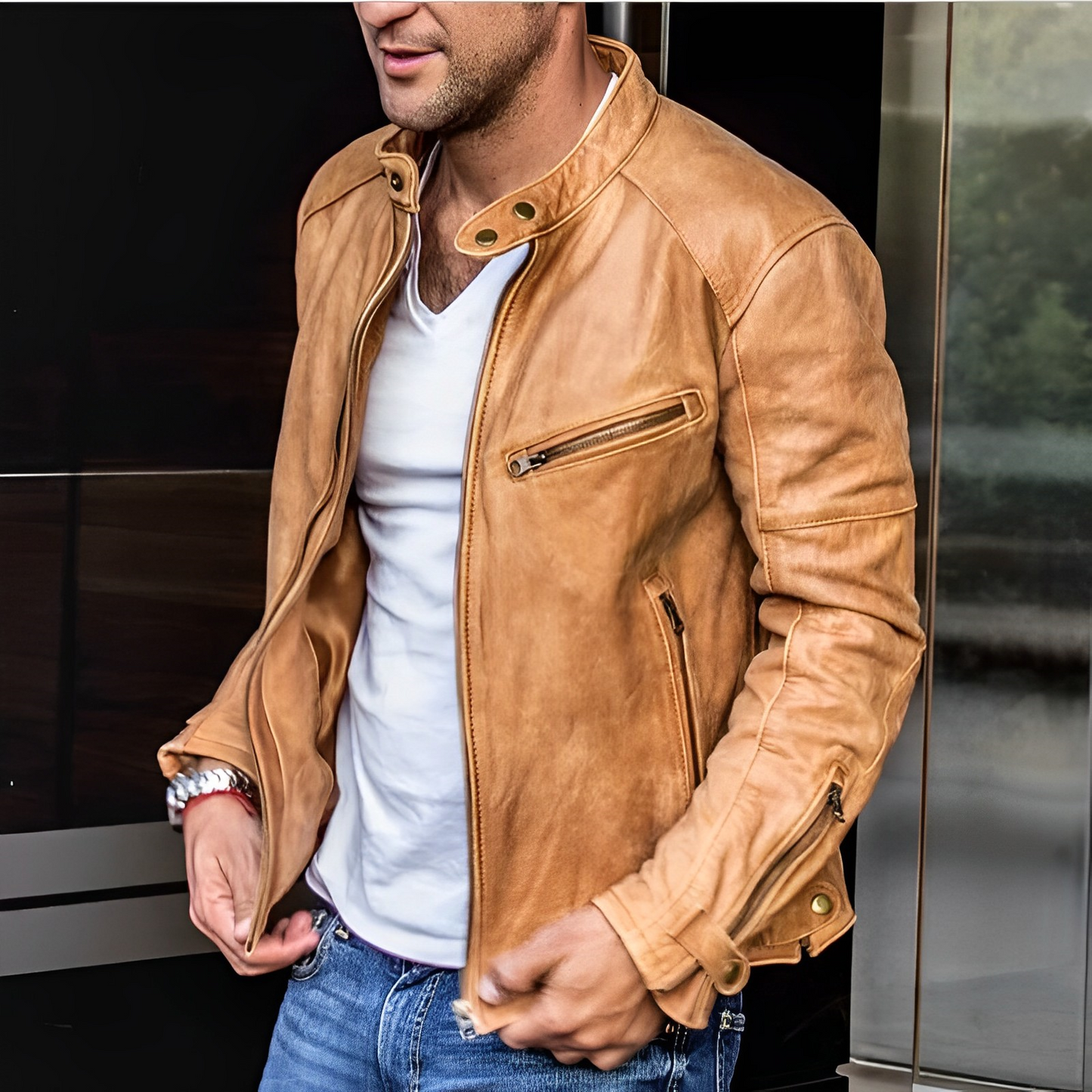 Dalton – Veste Cuir Élégante Toutes Saisons