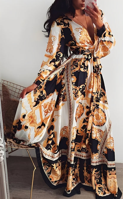 Stacey - Elegant Long Dress with Slit for Women