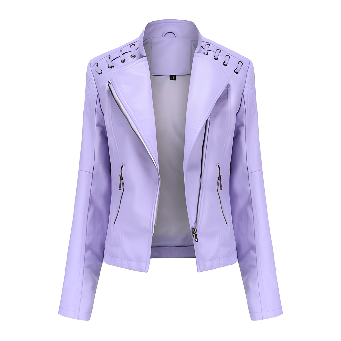 Inès - Elegant leather jacket for women