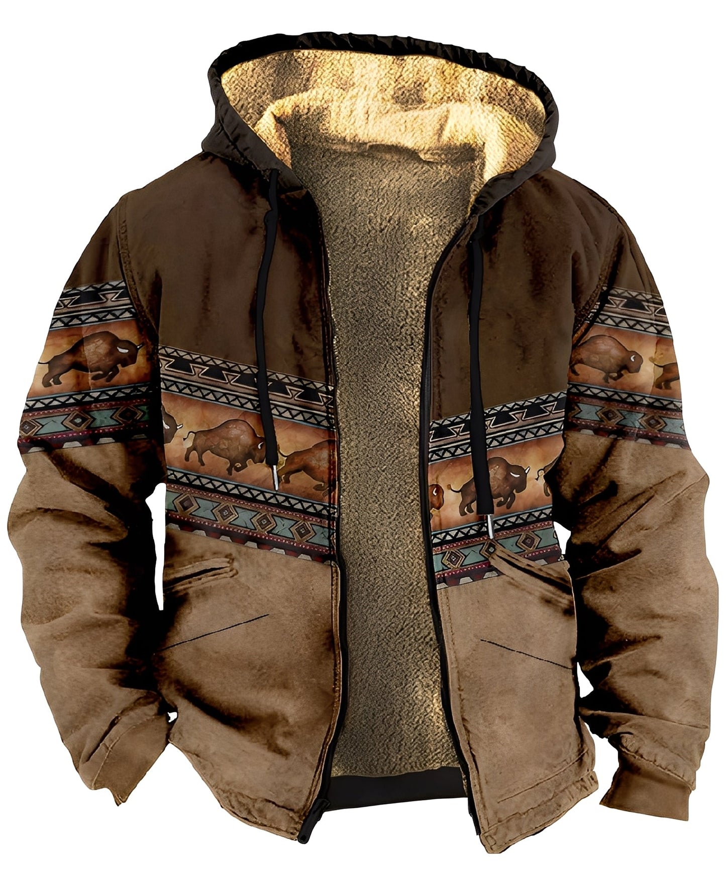 Mervin - Sweat à capuche homme en velours coloré