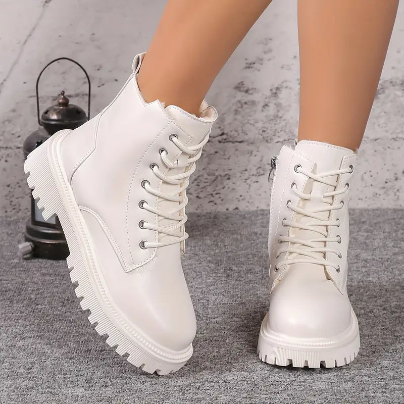 Keelin – Bottes à plateforme avec peluche