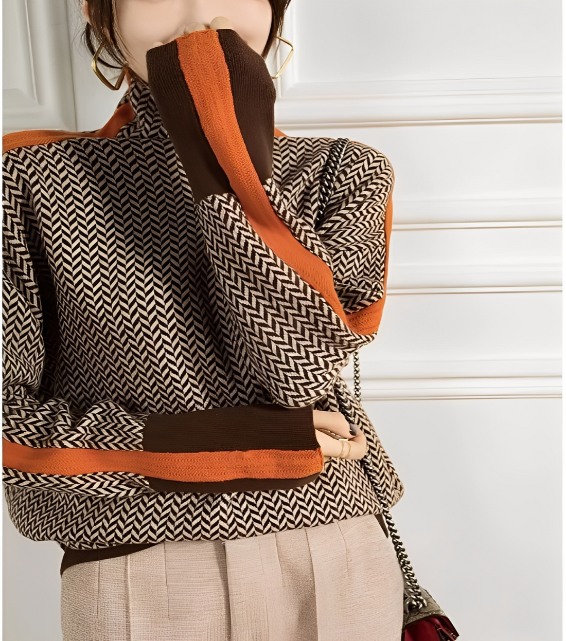 Anita – Élégant pull à col roulé pour femme