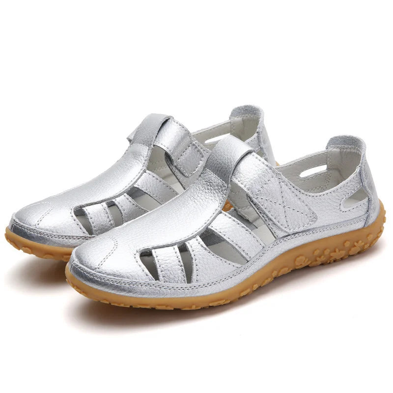 Marshana - Sandales confortables antidérapantes pour femmes, avec soutien orthopédique