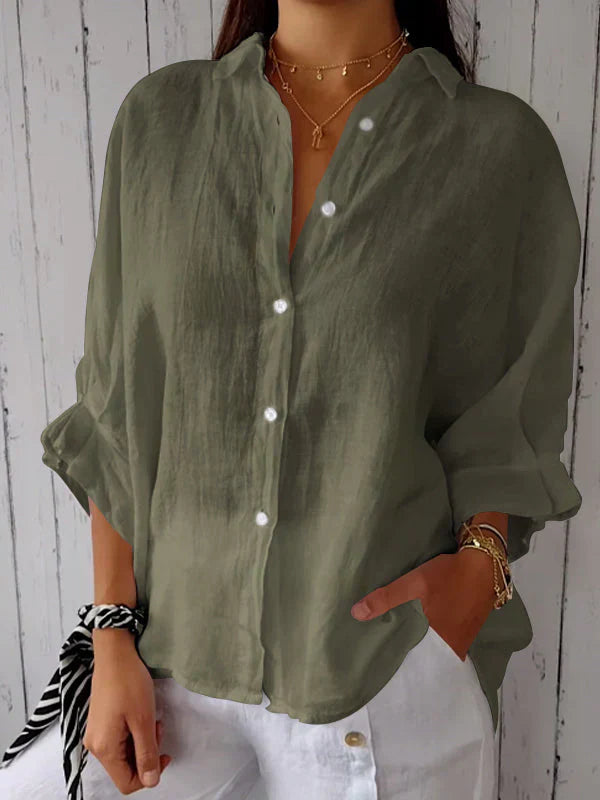 Marion - Chemise Élégante Intemporelle avec Boutons Femme