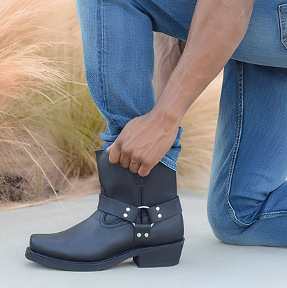 Elsdon - Baskets courtes classiques en cuir pour hommes