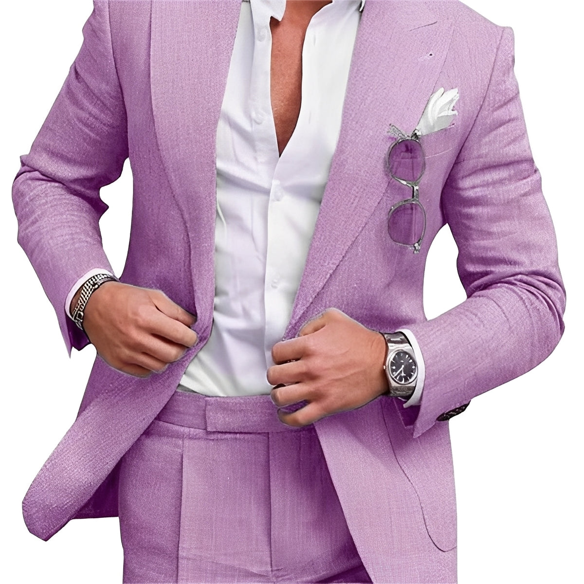 Kevin - Costume formel à un bouton pour hommes