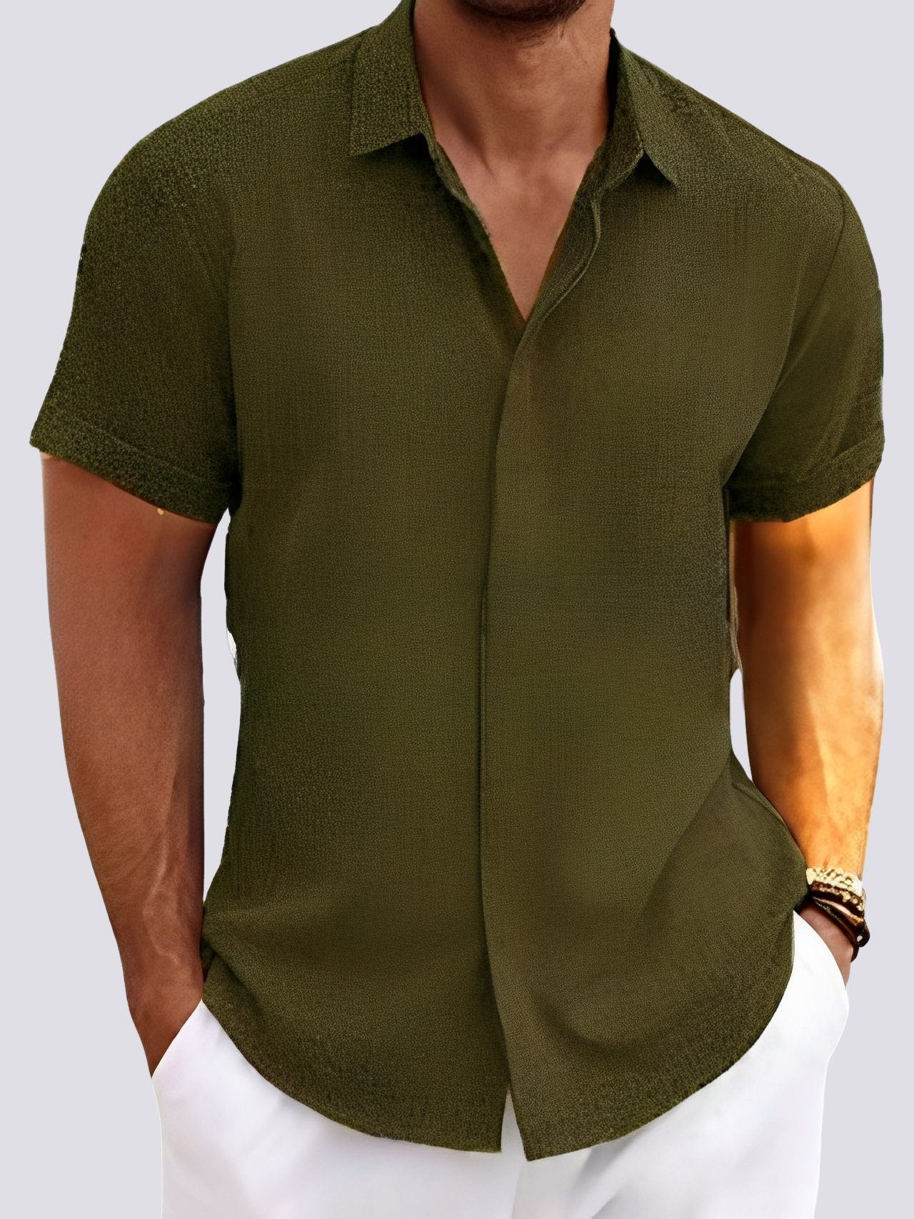 Dale - Chemise décontractée et ample pour hommes