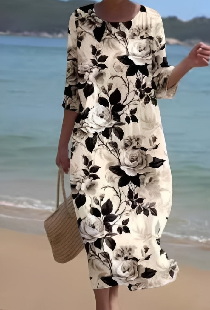 Lowri - Robe chic avec imprimé floral pour femmes