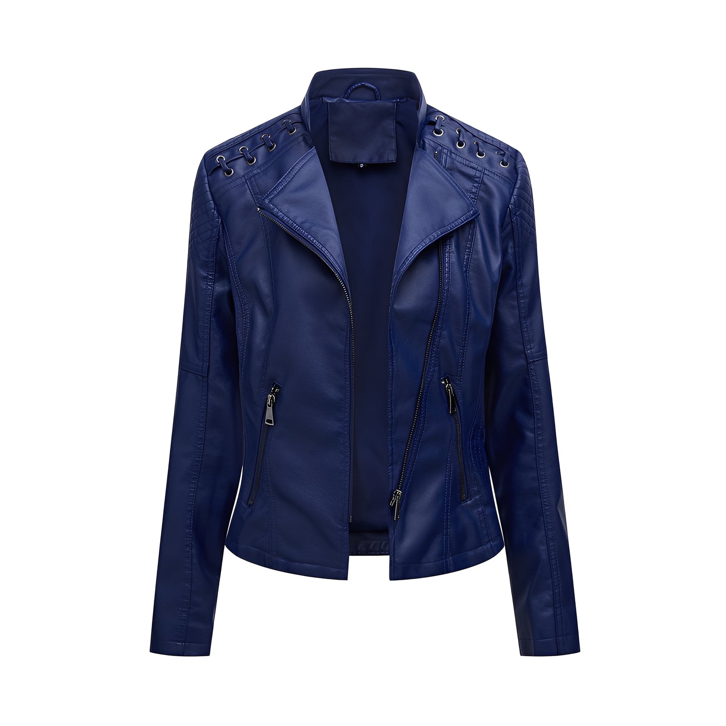 Inès - Elegant leather jacket for women