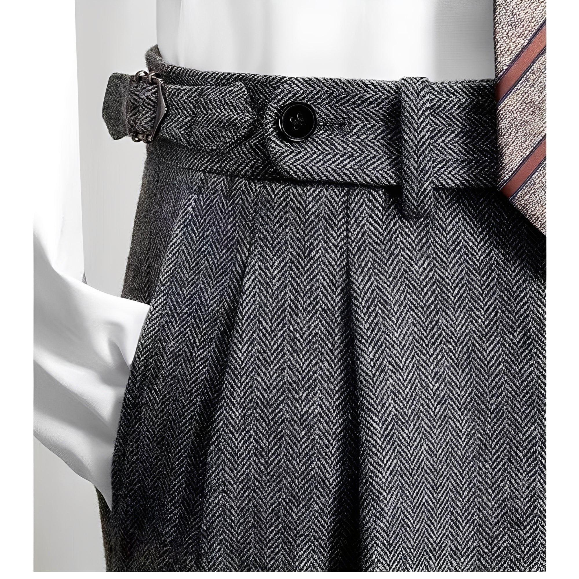 Bartosz – Pantalon de Loisir Tweed Hommes