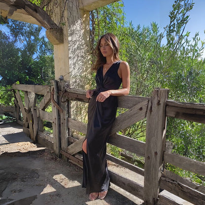 Elaine - Elegant Sleeveless Evening Dress with Bare Back