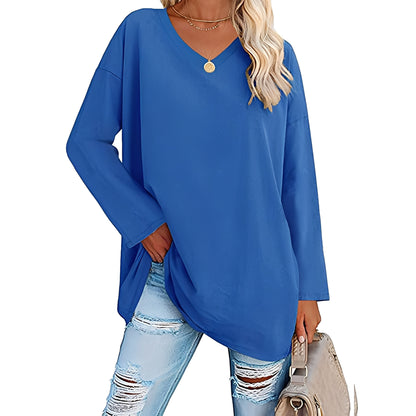 Laëtitia - Elegant loose long-sleeved blouse for women
