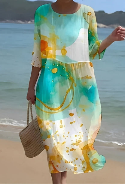 Lowri - Elegantes Kleid mit Blumenmuster für Damen