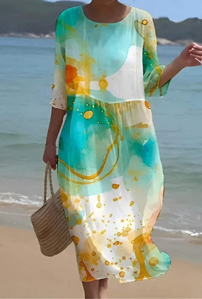 Lowri - Robe chic avec imprimé floral pour femmes