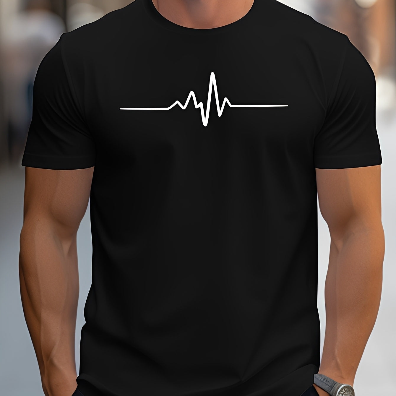 Russell - T-shirt imprimé ajusté pour hommes