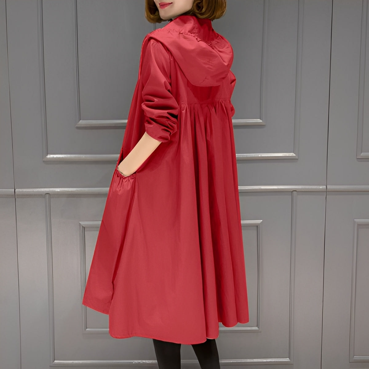 Margarette - Manteau imperméable stylé avec capuche pour femmes