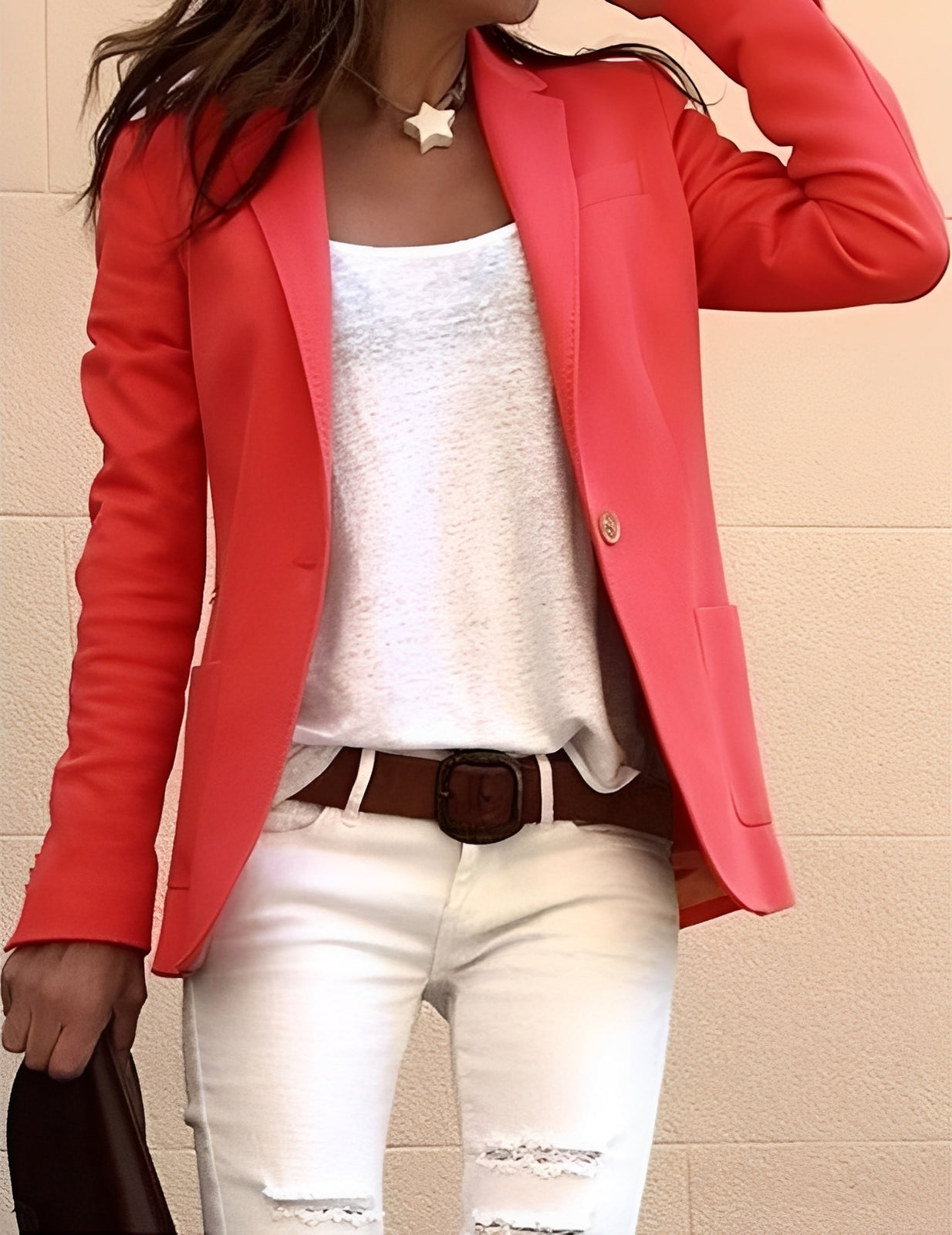 Yasmin - Blazer casual avec revers pour femmes
