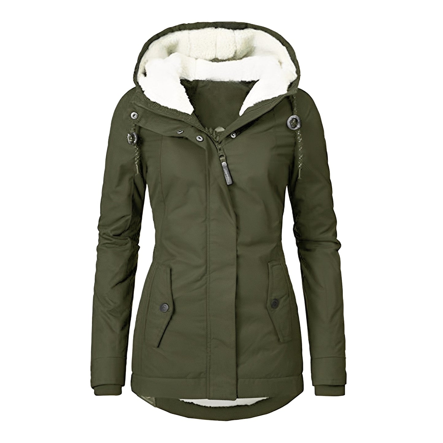 Earleen - Veste chaude en polaire Sherpa pour femmes