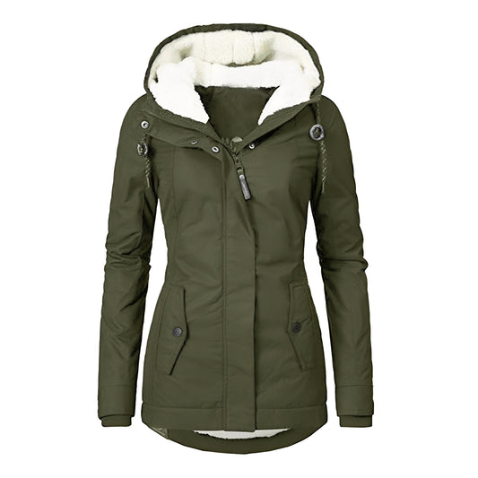 Earleen - Veste chaude en polaire Sherpa pour femmes