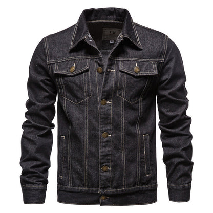 Winton - Blouson Trucker en Denim Simple pour Hommes