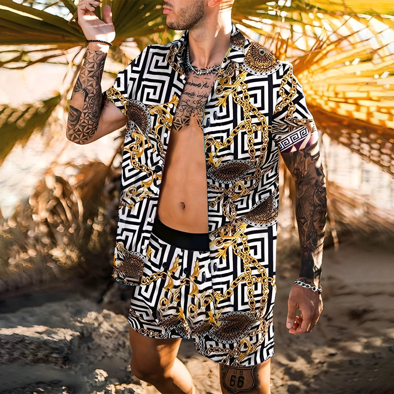 Lucas - Ensemble de chemises hawaïennes élégantes pour hommes