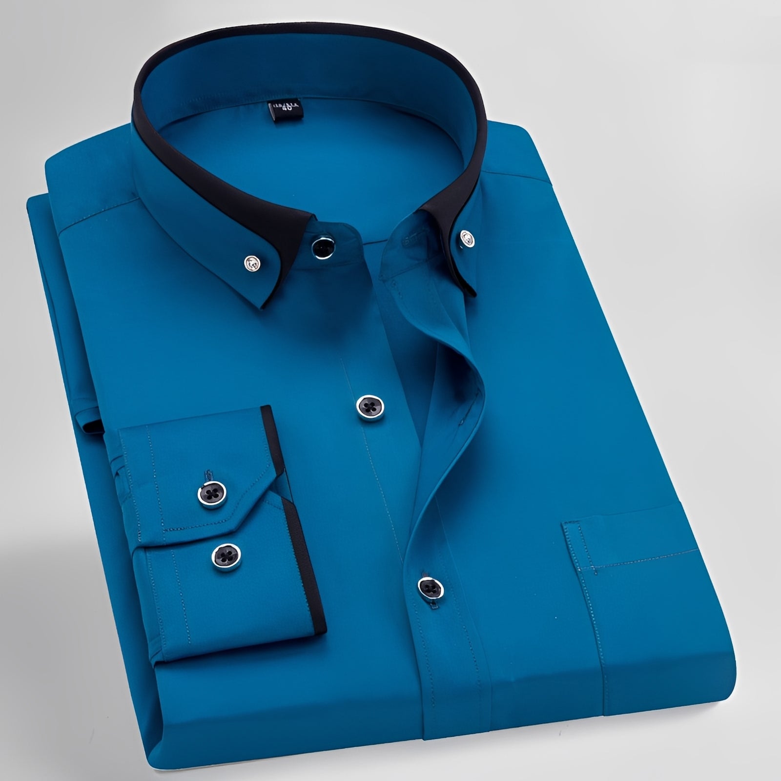 Glindel - Chemise classique à manches longues pour homme